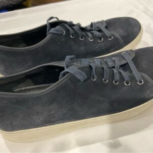 Vince Men's Dark Blue Suede Sneakers